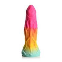 XR Brands XR Brands Shape Shifter Alien Silicone Model with Suction Base, Multicolor