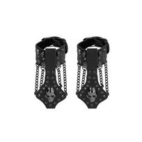 Ouch! by Shots Rimba Bonded Leather Skull Decor Handcuffs with Removable Chain, Black