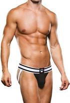 Prowler Prowler Jockstrap XS Black/White - Supportive Two-Tone Athletic Design