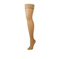 Kix'ies Kix'ies Jenny Thigh High Tights Nude Size B - No-Slip Grip Design