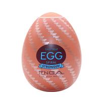 Tenga Tenga Egg Spiral Intimate Device, Compact, Brown, 1 Piece