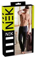 NEK NEK Men's Black Trousers L Matte Finish Classic Straight Leg