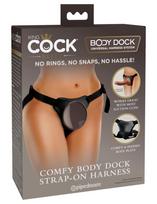 King Cock King Cock Elite Comfy Body Dock Adjustable Strap-On Harness Black