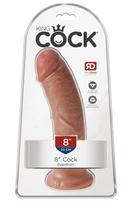 King Cock Pipedream King Cock 8 Inch Intimate Model Tan PVC 21.5 cm