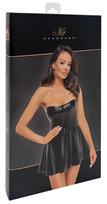 Noir Noir Libido Tube Dress M - Shiny Powerwetlook Black Mini Dress