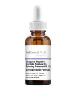 MD FORMULA Veido serumas jautriai odai su drakono krauju, azijine centele ir nakvišų aliejumi, 30 ml