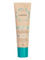 LUMENE MATTE OIL-CONTROL skysta kreminė pudra su SPF20 (00 Ultra Light), 30 ml