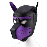 Šuniuko kaukė Puppy Hood, juoda/violetinė
