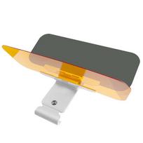 Dienos ir nakties anti-glare automobilio skydelis nuo saulės reguliuojamas saulės skėčio ilgintuvas, tinkamas vairuojant dieną ir naktį geltona