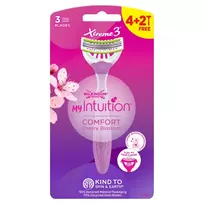 WILKINSON_My Intuition Xtreme 3 Comfort Cherry Blossom vienkartiniai skustuvai moterims 6vnt.