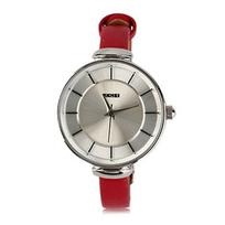 Laikrodis moterims Skmei 1184CL Silver Case Light Red