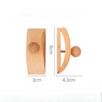 Klasikinis didelis segtukas, medinis, dygsniuotas kabliukas, sieninis pakabinamas, kilimo laikiklis, antklodės pakabukas, dygsniuotas segtukas Pack of 1