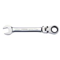 Kombinuotas terkšlinis raktas lanksčia galvute KS Tools GEAR+ 8mm