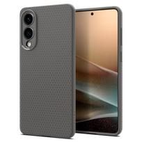 Pilkas originalios tekstūros dėklas "Spigen Liquid Air" telefonui Samsung Galaxy S25 Edge