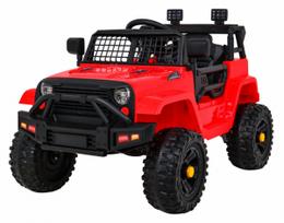 "Jeep" tamsiai raudoNes spalvos Elektromobilis vaikams