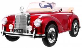Elektromobilis vaikams Mercedes Benz 300S RETRO Raudonasis lakas
