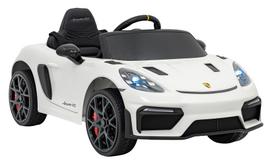 Porsche Spyder RS 718 Elektromobilis vaikamss dažymas balta spalva