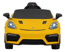 Porsche Spyder RS 718 Elektromobilis vaikamss dažymas geltona spalva