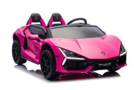 "Lamborghini Revuelto XL" rožinės spalvos Elektromobilis vaikams