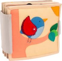 "Jolly Designs Mini Quiet Book Magic Bird" - Montessori žaislas nuo 18 mėnesių - motorinių įgūdžių ir kūrybiškumo skatinimas - veltinio užimta knyga - rankų darbo veltinio knyga - puikiai tinka keliauti ir keliauti