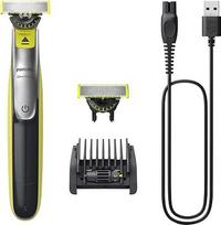 "Philips OneBlade 360 Face - Trimmen, Stylen und Rasieren, inkl. 2x 360-Ersatzklingen, 5-in-1-Trimmaufsatz (Modell QP2734/30)