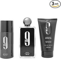 Afnan 9 PM Gift Set, Eau de Parfum 100 ml, Shower Gel 200 ml, Deodorant 250 ml, vyrams, įkvėptas Jean Paul Gaultier