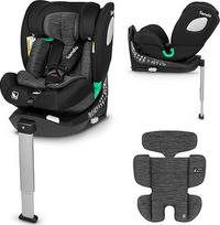 LIONELO BRAAM i-Size vaikiška kėdutė, pasukama 360° kampu, skirta vaikams nuo 0 iki 36 kg, tvirtinama į priekį ir atgal, ISOFIX+ atraminė kojelė, reguliuojamas galvos ir nugaros atlošas, mažinantis įdėklas