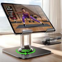 LISEN "iPad" planšetinio kompiuterio laikiklis, reguliuojamas planšetinio kompiuterio laikiklis, stalo biuro reikmenys, itin stabilus universalus stalo aksesuaras, skirtas planšetinio kompiuterio laikikliui "iPad Pro Air", "Samsung Lenovo" ir kitiems įren