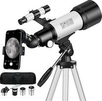 Mijiao teleskopas Astronomija, profesionalus 70/400 mm teleskopas pradedantiesiems su 5 x 24 ieškikliu ir trikoju Teleskopas Astronomija Vaikams Suaugusiems Žvaigždžių teleskopas Mėnuliui, planetoms, žvaigždžių stebėjimui