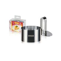 Ovalus maisto žiedas su stūmikliu 9x5x6cm
