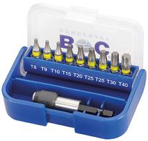 Bohrcraft Torx Atsuktuvų antgalių rinkinys 1/4" + laikiklis, 10 vnt