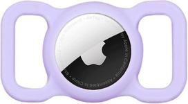 Silikoninis Airtag laikiklis GPS sekikliui, violetinis