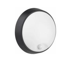 LED Lauko sieninis šviestuvas su jutikliu LED/12W/230V IP65 juoda