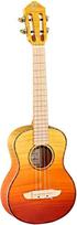 Ortega Prism Series Tenor Ukulele + DeLuxe Gigbag - Geflammte Ahorn- Decke und Boden & Zargen/Ahorn Griffbrett & Brücke/Tequila Sunburst Fade, RUPR-TQB