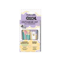 Lūpų priežiūros rinkinys Floslek Vege Lip Care: lūpų šveitiklis, 14 g + lūpų kaukė, 14 g