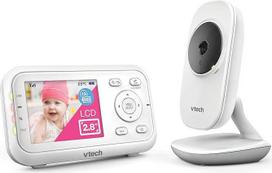 "VTech VM3250" vaizdo monitorius su kamera, 300 m atstumas, kūdikių monitorius su 2,8 colių LCD ekranu, iki 19 valandų trukmės vaizdo transliacija, naktinis matymas, apsaugotas perdavimas, temperatūros jutiklis, raminantis