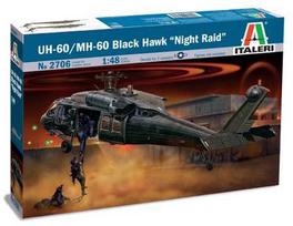 Italeri UH-60/MH-60 Juodas Hawk Night Raid 1/48 sraigtasparnio modelis