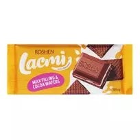 Pieninis šokoladas ,,LACMI" su pieniniu įdaru ir vafliais, 100 g