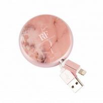 Richmond AND Finch Lightning coiled cable pink marble/pink marble CW-114