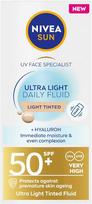 „Nivea Sun Ultra Light“ dieninis fluidas SPF50+, 40 ml