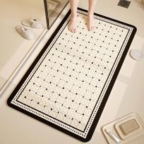 Vonios kambario siurbtuko neslystantis kilimėlis, lengvo prabangos aukštos kokybės grindų kilimėlis, kvadratinis vonios dušo kabinos kojų kilimėlis 40*70cm