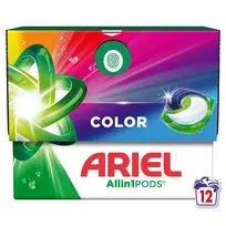 Skalbimo kapsulės ARIEL Color, 12 skalb.