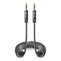 Cable SBS Coiled 3,5mm/3,5mm 25-130cm Black