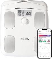 "H20B Smart Full Body Composition Analyzer" svarstyklės - viso kūno skaitmeninės svarstyklės, KMI matavimo įrankis, kūno riebalų analizė, raumenų masės kūno svarstyklės - "Bluetooth" ryšys, minkšta balta spalva