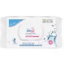 "Sebamed" kūdikių valomosios servetėlės su 99 % vandens - drėgnos servetėlės vaikams be kvepalų, 60 vnt., 60.0ks