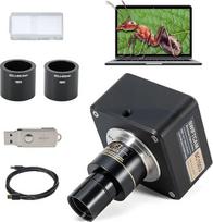 "Swiftcam SC1003-CK" 10 megapikselių mikroskopo kamera su mažinamuoju objektyvu, kalibravimo rinkiniu, akių vamzdelių adapteriais ir USB 3.0 kabeliu, suderinama su "Windows/Mac/Linux