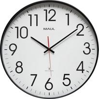 Maul MAULclimb Sieninis laikrodis 47 cm skersmens itin didelis radijo bangomis valdomas laikrodis Stilingas laikrodis svetainei, miegamajam, virtuvei, biurui ir susitikimų kambariui Lengvai įskaitomas dėl didelių skaičių Juoda