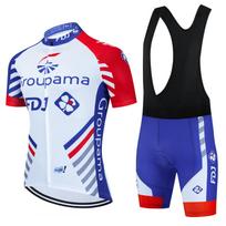 Dviračių marškinėlių rinkinys 2025 FDJ Dviračių kostiumas Dviračio marškinėliai trumpomis rankovėmis Dviračių apranga Dviračio maillot Dviračių marškinėliai su petnešėlėmis XS