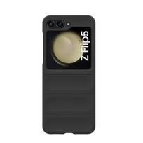 Samsung Galaxy Z Flip 5 dėklas, smūgiams atsparus dangtelis, Samsung Z Flip 5 dangtelis, PC silikoninis apsauginis telefono dėklas Z Flip Fold 5 4 3 Z Flip 5 juoda