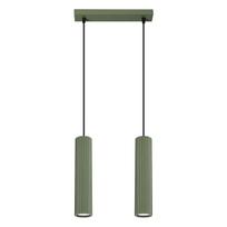 Pakabinamas šviestuvas SOLLUX KARBON 2, GU10, 2 x max 10W LED, žalia